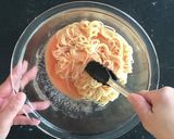 桃とフルーツトマトの冷製パスタ作り方6写真