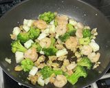 えびとブロッコリーのジェノベーゼパスタ作り方4写真