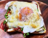 【減塩】夏野菜のピザトースト作り方5写真