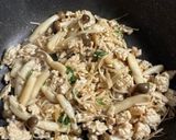 整腸効果抜群！きのこたっぷり鶏そぼろ作り方5写真