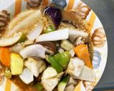 レンジ根菜茄子簡単中華レバニラ味甘酢酢豚作り方12写真