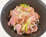 市販の焼豚とネギでおつまみチャーシュー作り方4写真