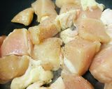 金曜カレープレート●鶏肉のバジル炒め盛り作り方1写真