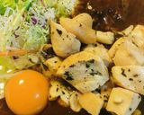 金曜カレープレート●鶏肉のバジル炒め盛り作り方3写真