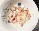 お一人様野菜たっぷりトマト旨辛味親子丼風作り方2写真