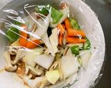 お一人様野菜たっぷりレモンチゲ味親子丼風作り方10写真