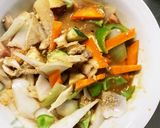 お一人様野菜たっぷりレモンチゲ味親子丼風作り方12写真