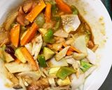 お一人様野菜たっぷりレモンチゲ味親子丼風作り方13写真