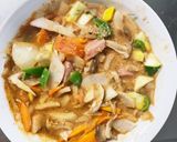 お一人様野菜たっぷりトマト旨辛味親子丼風作り方13写真