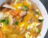 お一人様野菜たっぷりトマト旨辛味親子丼風作り方15写真