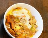お一人様野菜たっぷりレモンチゲ味親子丼風作り方21写真