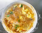 お一人様野菜たっぷりトマト旨辛味親子丼風作り方18写真