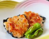 はんぺんと茄子、海老をあわせて蒲焼風に♪作り方7写真