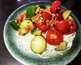 野菜が摂れる冷製麻婆豆腐そうめん作り方5写真