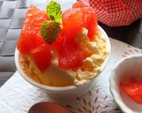 スイカに塩　ｏｎ　バニラアイス作り方3写真
