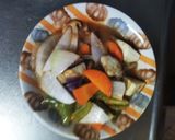 さっぱり味噌トマト味豚こま大根青椒肉絲風作り方13写真