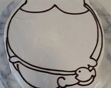 ちいかわ　ハチワレ　キャラケーキ作り方18写真