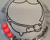 ちいかわ　ハチワレ　キャラケーキ作り方19写真