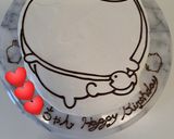 ちいかわ　ハチワレ　キャラケーキ作り方20写真