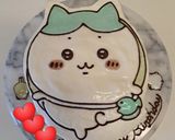 ちいかわ　ハチワレ　キャラケーキ作り方26写真