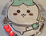 ちいかわ　ハチワレ　キャラケーキ作り方27写真