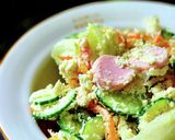 魚肉ソーセージとおからのサラダ♪柚子胡椒作り方6写真