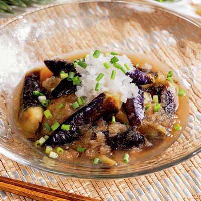 めんつゆでワンランク上の味ナスのみぞれ煮 by こじまぽん助【分子調理