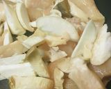 鶏肉の「生姜湯」キャベツ＆キノコ炒め作り方1写真