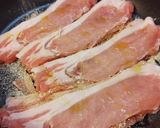 薄切り豚ロースのケチャ＆ソース重ね焼き。作り方3写真