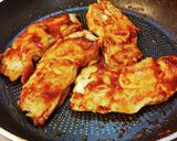 薄切り豚ロースのケチャ＆ソース重ね焼き。作り方8写真