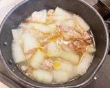 味付け簡単！冬瓜と豚こまの優しいスープ作り方3写真