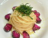 簡単レシピ☆彡しば漬けの和風冷製パスタ作り方4写真