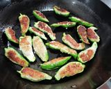 農家の食卓〜甘唐辛子の肉詰め〜作り方9写真
