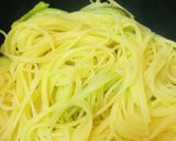 茄子を使ったガーリックオイルパスタ作り方2写真