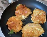 カット野菜のおやつ　無水お好み焼き作り方3写真