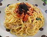 濃厚～美味♡キムチクリームパスタ作り方7写真