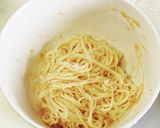 そうめん明太子マヨスパ風作り方3写真