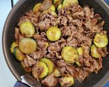 ズッキーニと牛肉のピリ辛炒め作り方4写真