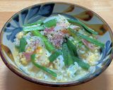 浅草の居酒屋で〆の定番☆ニラ玉がゆ作り方6写真
