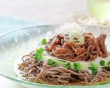 冷やしとろろ肉そば作り方1写真