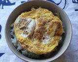 簡単！レンジで作れる、カツ丼♪作り方1写真