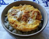 簡単！レンジで作れる、カツ丼♪作り方2写真