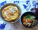 簡単！レンジで作れる、カツ丼♪作り方3写真