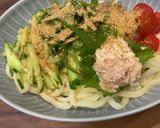 暑い夜に大満足な一杯 薬味もりもりうどん作り方9写真