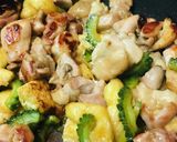 鶏もも肉&薄揚げのゴーヤーチャンプルー作り方3写真