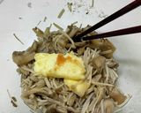 簡単きのこの醤油バター作り方3写真