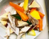 お一人様冷凍麺に根菜トマトウスターナムル作り方7写真