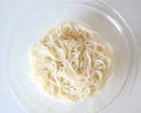 簡単美味しい【素麺チャンプルー（めんつゆ作り方2写真