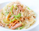 簡単美味しい【素麺チャンプルー（めんつゆ作り方7写真