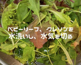 せせりとクレソンの柚子胡椒和え作り方3写真